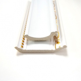 Modanature di cornice all'ingrosso di modanature di corona di plastica 
